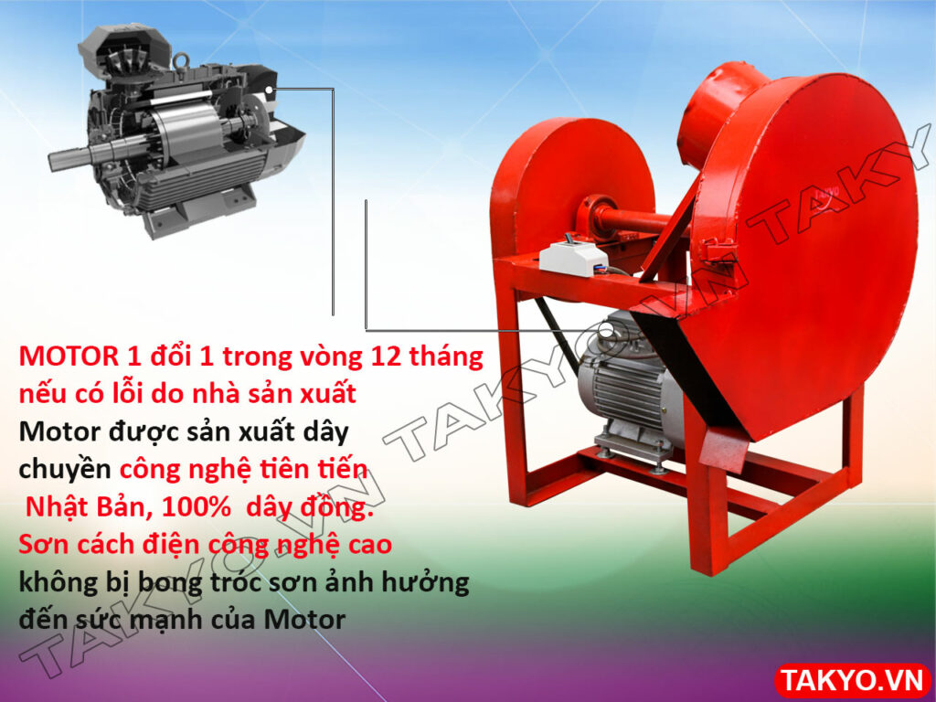 Motor máy thái chuối thô Takyo TK 50