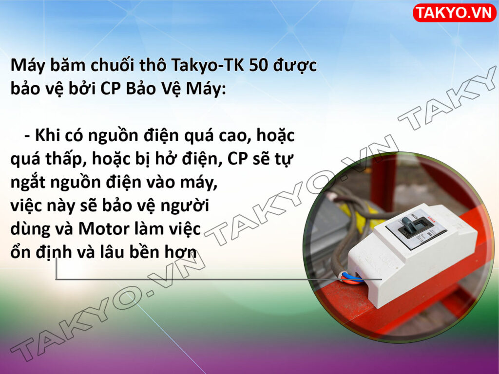 CP máy thái chuối thô Takyo TK 50