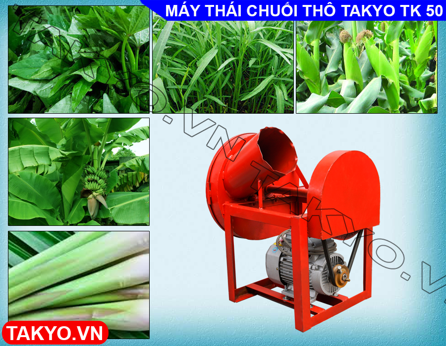 Công dụng máy băm thái chuối đa năng Takyo TK 50