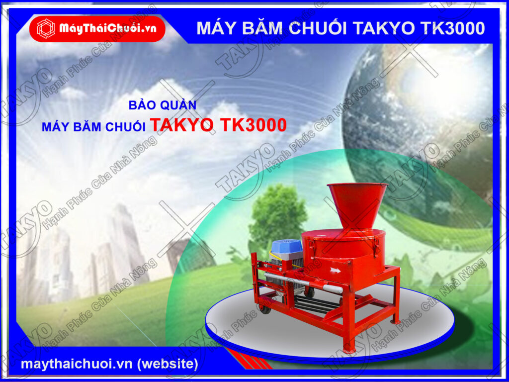 Những lưu ý khi sử dụng máy băm chuối Takyo TK3000
