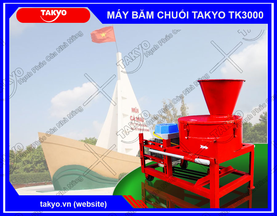 Máy băm chuối Takyo TK3000 cho lợn tại Cà Mau