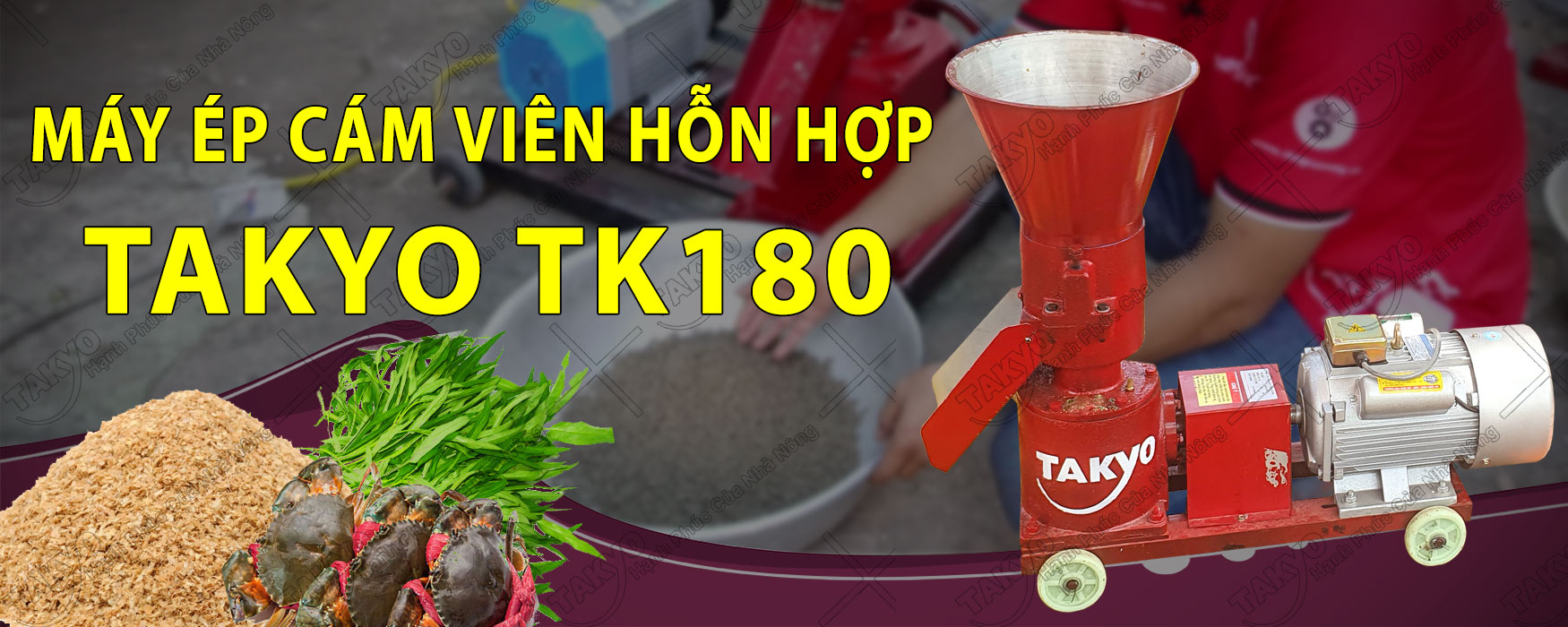 Máy ép cám viên Takyo TK 180