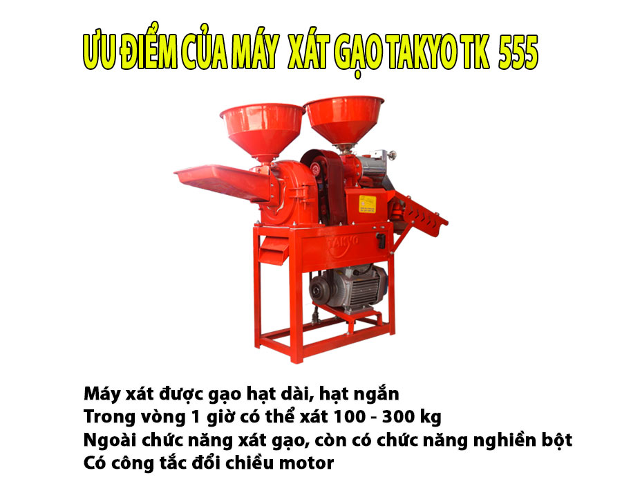 Ưu điểm máy xát gạo Takyo