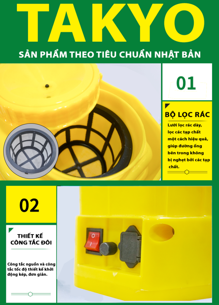 Cấu tạo bình xịt điện TAKYO TK 20