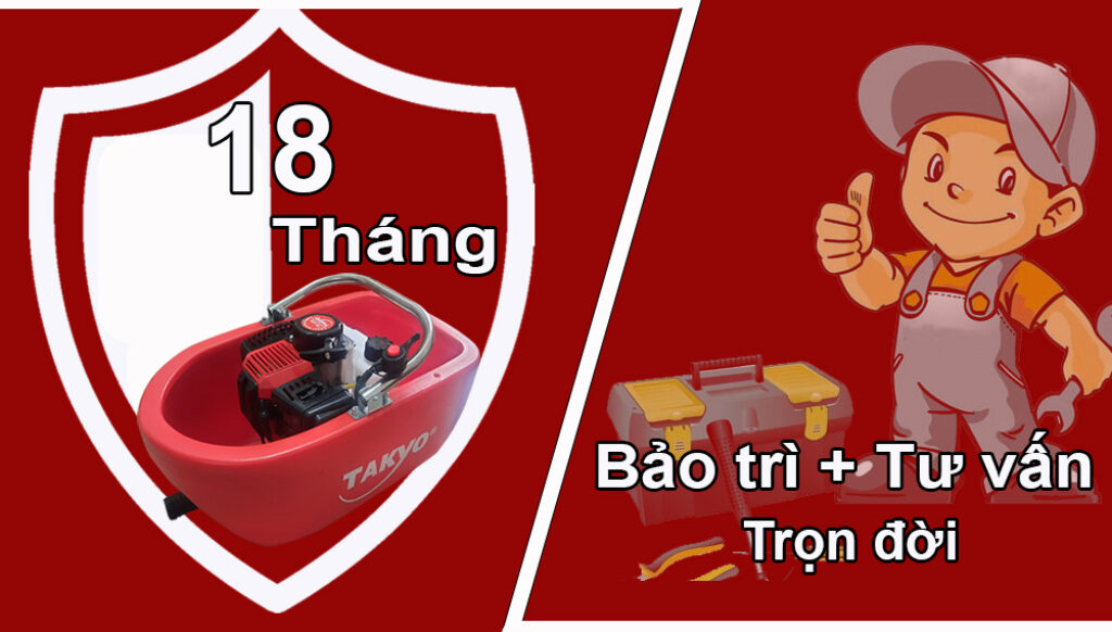 Chế độ bảo hành máy bơm xuồng Takyo TK 35