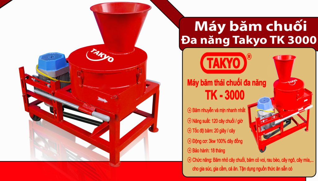 Máy băm chuối đa năng Takyo TK 3000