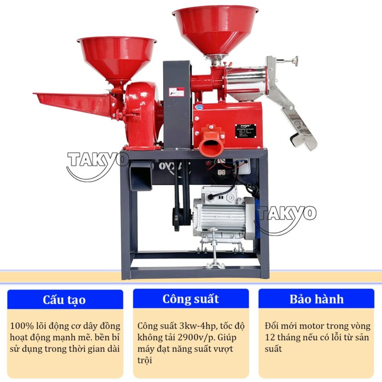 Động cơ điện của máy xay xát gạo Takyo TK 200