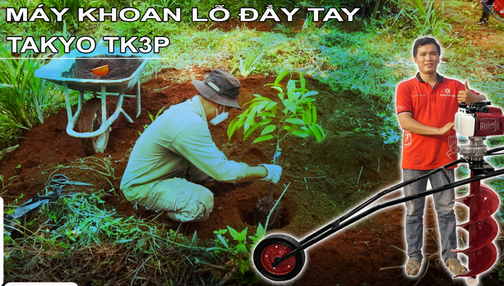 Máy khoan đất đẩy tay Takyo TK3P