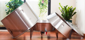 Lu nướng gà vịt inox dùng gas 90 TK90G được thiết kế bởi 3 phần riêng biệt