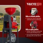 Đầu ra thành phẩm và đầu ra phụ phẩm của máy xát gạo chính hãng TAKYO TK 190