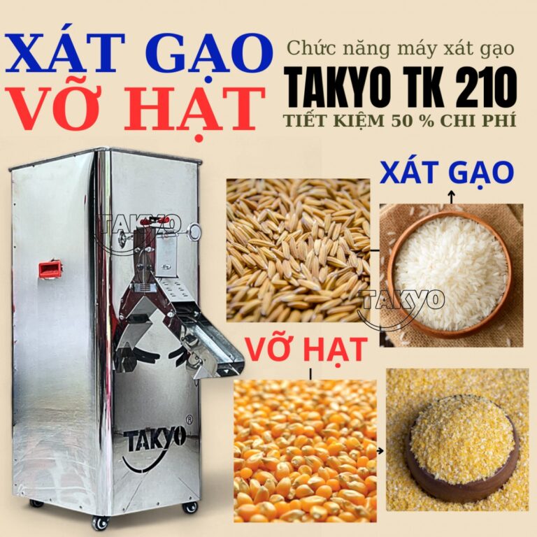 Những chức năng của máy xát lúa gạo Takyo TK 210
