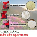 Máy xát gạo đa năng Takyo TK 215 R có chức năng xát gạo và nghiền bột trong cùng một lúc