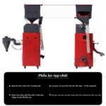 Phễu lọc của máy xát gạo mini Takyo TK 250 P với chức năng giúp loại bỏ rơm, đá nhỏ, bụi bẩn và hạt lép, đảm bảo lúa sạch trước khi xay xát