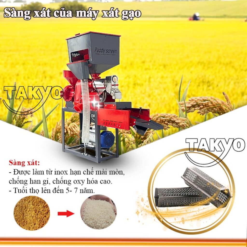 Sàng xát của máy xát gạo nghiền bột Takyo TK 220 CRP