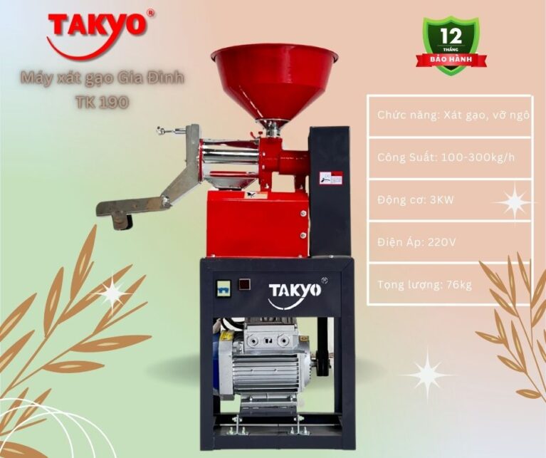 Máy xay xát gạo gia đình Takyo TK190