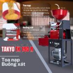 Toa nạp và buồng xát của máy xát gạo mini đời mới TAKYO TK 190 R