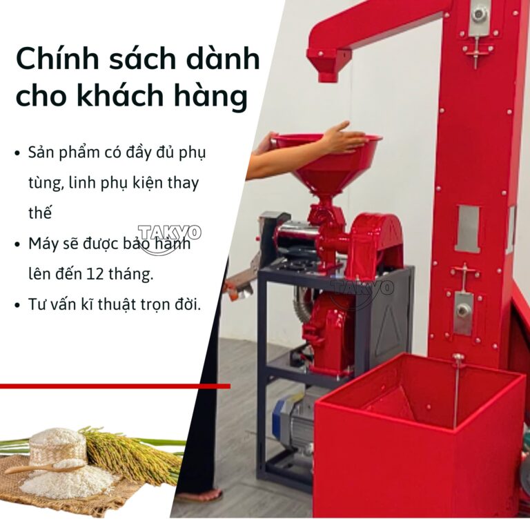 Chính sách của khách hàng khi mua máy xát gạo gia đình Takyo TK 195 CT