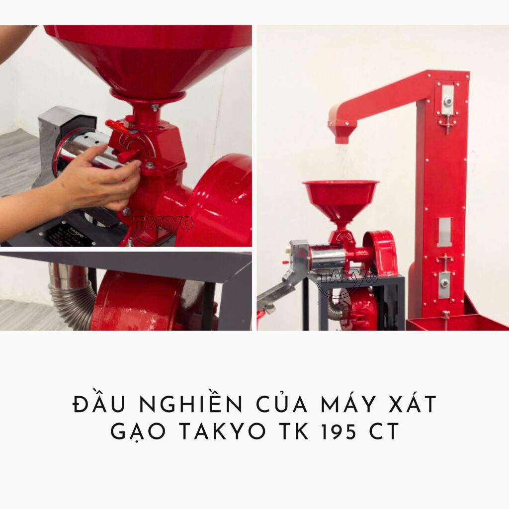 Đầu nghiền của máy xát gạo Takyo TK 195 CT