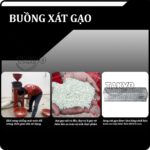 Máy xát gạo hiện đại Takyo TK 250 với buồng xát gạo được làm bằng chất liệu inox chất lượng cao