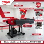 Cấu tạo máy băm đa năng 1 pha TAKYO TK 003
