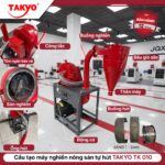 Cấu tạo máy nghiền nông sản tự hút TAKYO TK 010