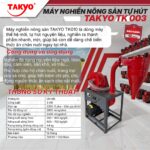 MÁY NGHIỀN NÔNG SẢN TỰ HÚT TAKYO TK 010 - Ảnh 4