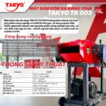 MÁY BĂM RƠM ĐA NĂNG 1 PHA TAKYO TK 003 - Ảnh 4