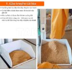 Gầu truyền tải lúa dàn máy xát gạo Takyo TK 1200