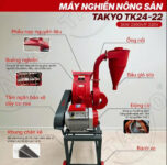 Máy nghiền nông sản, ngũ cốc 24 búa Takyo TK 24 - 22 - Ảnh 2